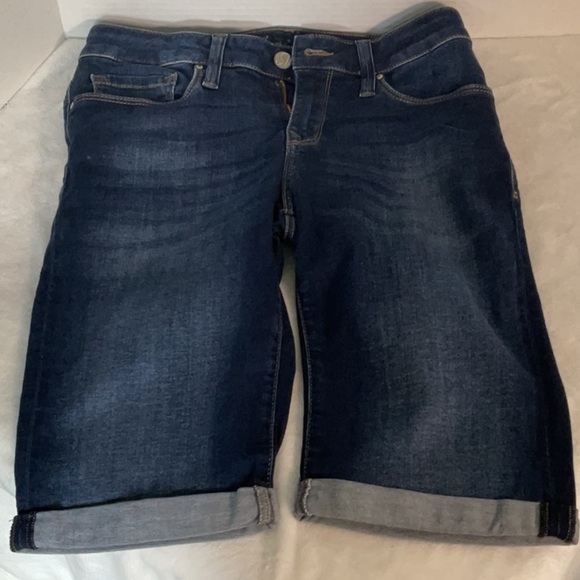 Mavi Dark Blue Jean Shorts - Picture 1 of 8